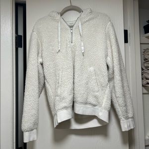 Women’s Rag & Bone Sherpa Fleece 1/4 Zip Hoodie- size small